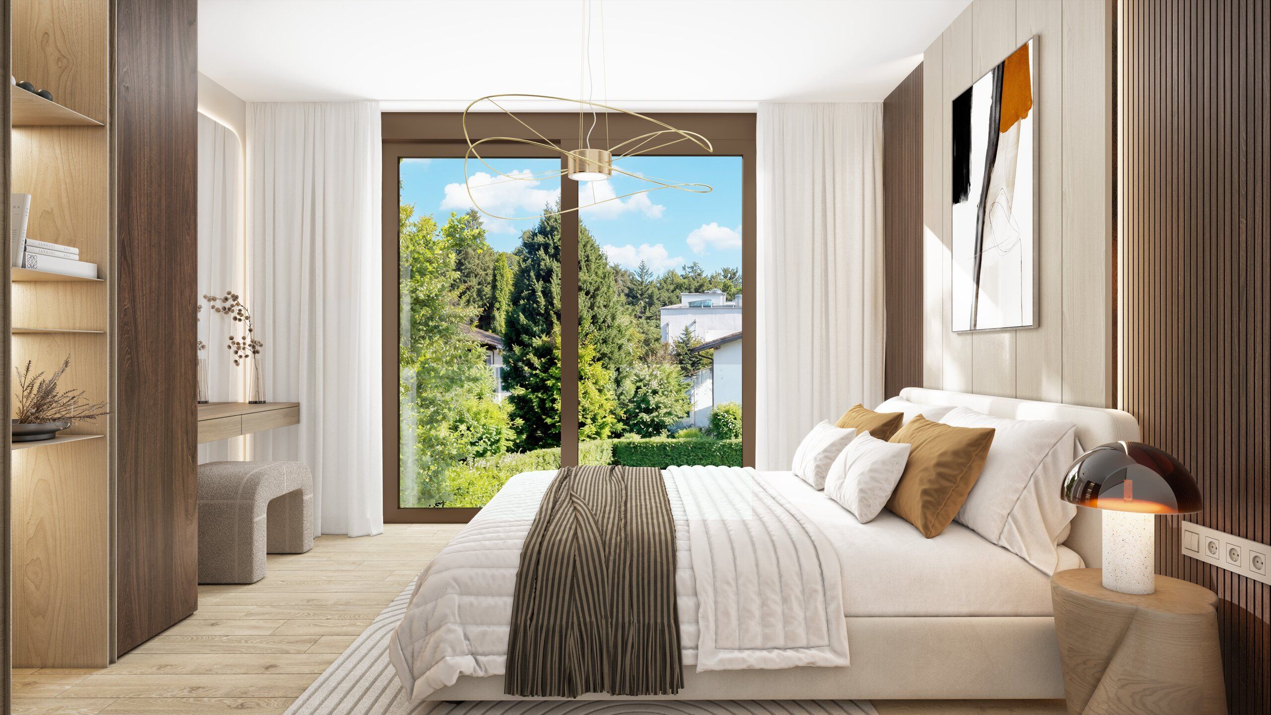 Hermance 36 — intérieur avec finitions de qualité, détails architecturaux